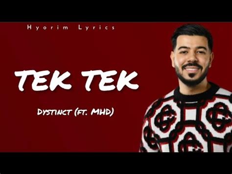 Dystinct Tek Tek Ft Mhd Lyrics Youtube