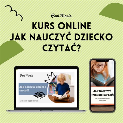 Jak nauczyć dziecko czytać kurs online Pani Monia