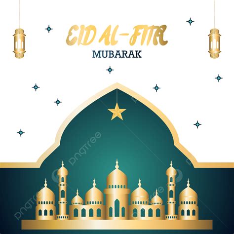 รูปตกแต่ง Eid Al Fitr ออกแบบเวกเตอร์ด้วยมัสยิด Png ศาสนาอิสลาม