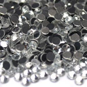 DMC Glass Hot Fix Crystal Flat Back Iron on Rhinestone mm Diamanté Craft Beads Etsy UK