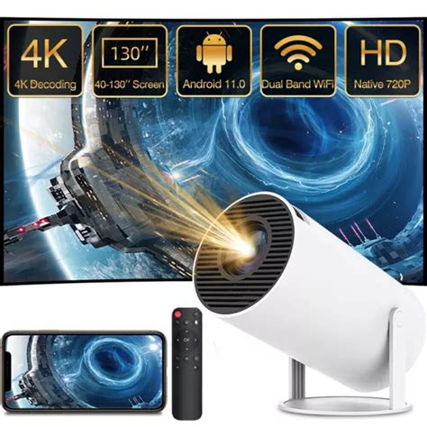 G K Projector Smart Hd Led Wifi Bluetooth Hdmi Usb Android Office