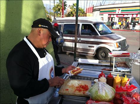 Review Of Hot Dog Vendor At Base Of The Arch In Tijuana Mexico