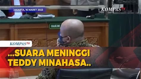 Suara Meninggi Teddy Minahasa Saat Dicecar Jaksa Bahas Hal Ini Di