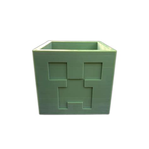 Minecraft Creeper Pencil Holder Planter Etsy