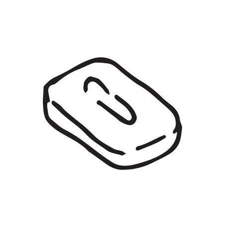 vector illustration in doodle style. soap. simple line drawing, soap ...