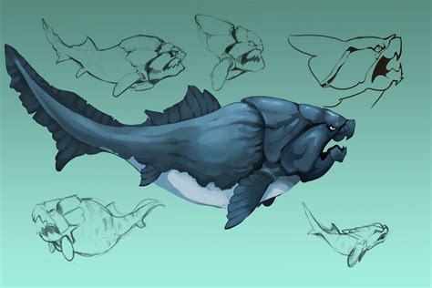 ArtStation - Big Mama (Dunkleosteus) - Playable Character - Hungry ...