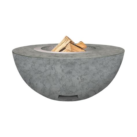 LUME Smoke Less FirePit 42 Inch Round Glass Fiber Reinforced Concrete