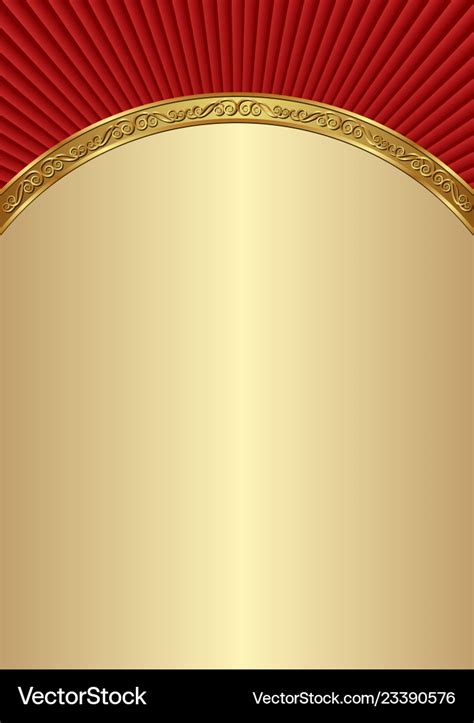 Decorative background with golden border Vector Image