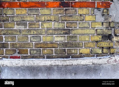 Very Old Brick Wall Textures At Different Historical Buildings Stock