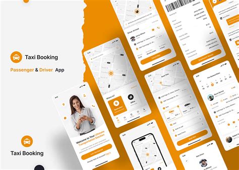 Taxi Booking App | Cab Booking App | Rider and Driver :: Behance