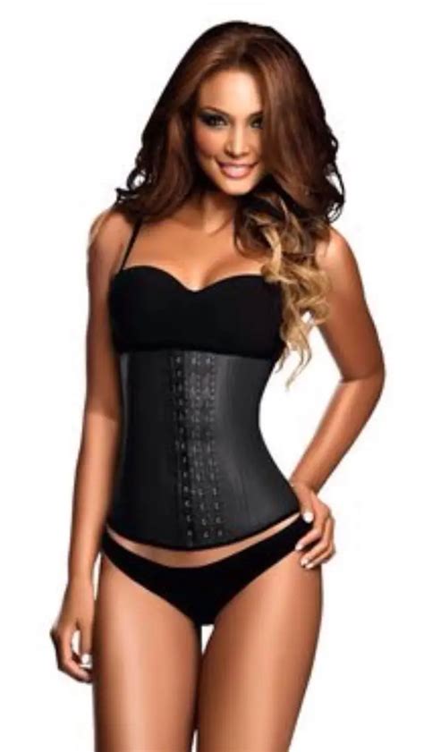 Hot 2016 Latex Waist Cinchers Body Shaper Shorts Latex Waist Trainer