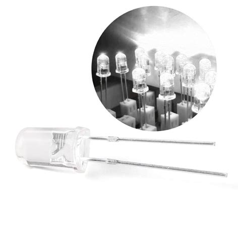 Centiot Mm Transparent Round Ultra Bright White Led Light Emitting