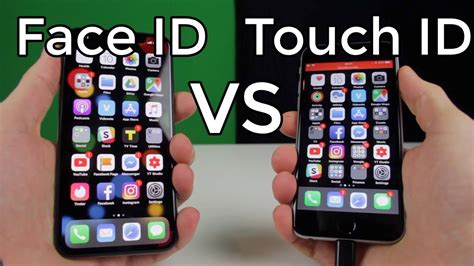 Face Id Vs Touch Id Speed Test Youtube