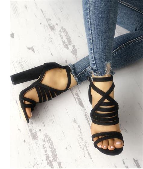 Charming Strappy Open Toe Stiletto Sandals Hot High Shoes Cheap Prom Shoes S5740 On Storenvy