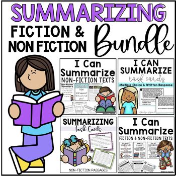 Summarizing Activities Bundle Passages And Worksheets To Summarize