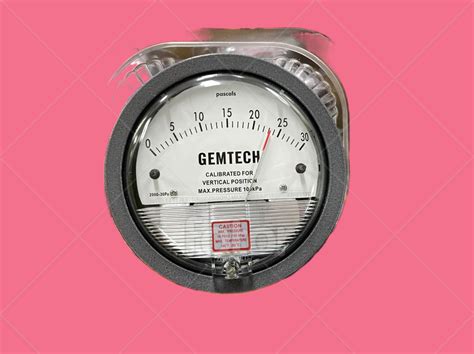 Model G Mm Gemtech Differential Pressure Gage Range Mm W C