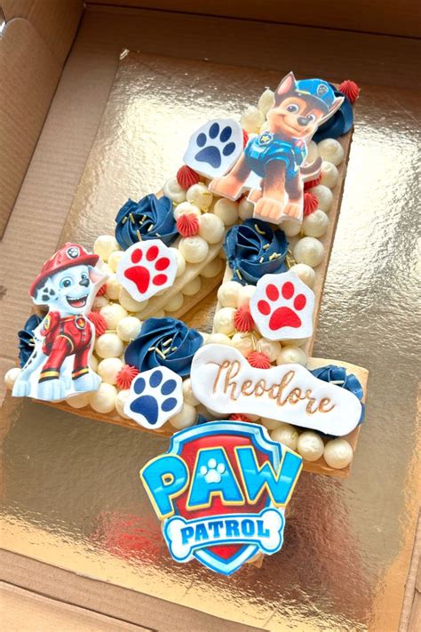 Cake O Clock Dubai On Instagram Number Cake With Paw Patrol Theme