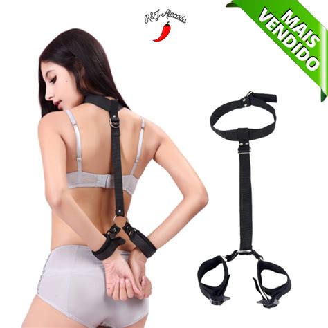 Algemas Sexuais Pulso e Pescoço Bondage BDSM Sex Shop Shopee Brasil