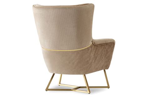 Furnia Berlin Armchair In Beige Fabric