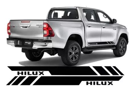 Sticker Franja Franjas Laterales Toyota Hilux Meses Sin Inter S