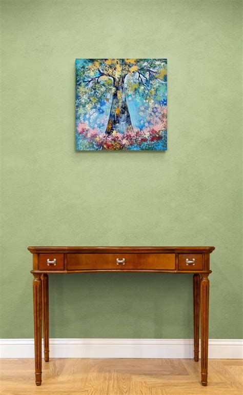 MAGIC FOREST Art-original Oil Painting-tree Forest Wall Decor-landscape ...