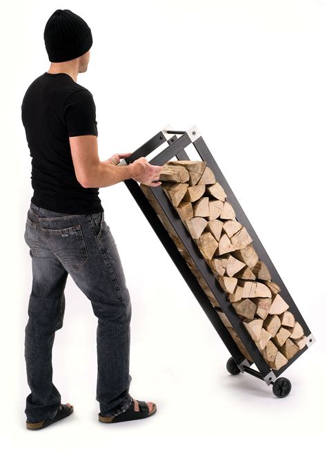 Wbox Mobile Log Holder By Ak47 Design Firewood Storage Indoor Firewood Storage Indoor