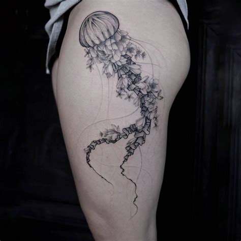 Norako Jellyfish Tattoo Hip Tattoos Women Tattoos