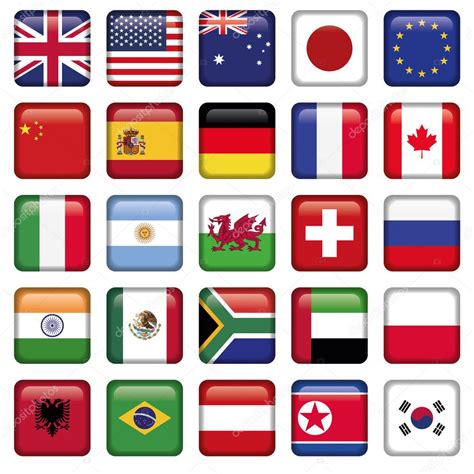 Vector set of Flags world top states Stock Vector by ©LucaLuppi 25006603