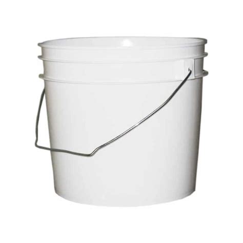 1 Gallon Round Plastic Buckets W Wire Bale Handle 24 Pack