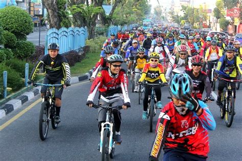 Infopublik Ratusan Goweser Daftar Gowes Nusantara Etape Pekanbaru