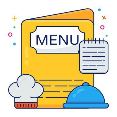 Food Menu Icon Concept Vector Art, Icons, and Graphics for Free Download