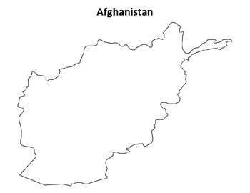 Afghanistan Map Blank by Northeast Education | Teachers Pay Teachers