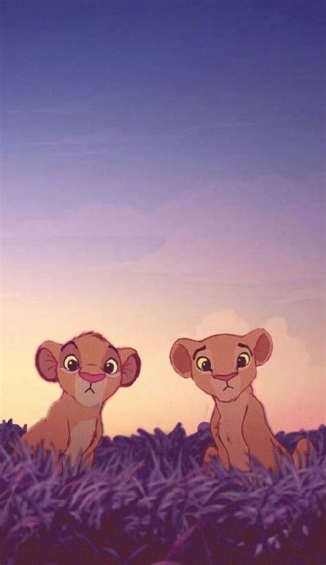 Lion King Sunset Wallpaper Fond D Ecran Dessin Raiponse Disney Le