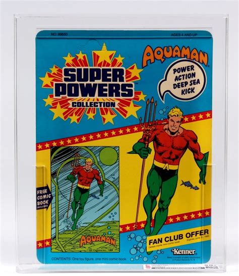 1984 Kenner Super Powers Proof Card Aquaman