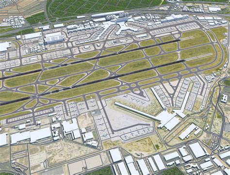Frankfurt Airport - 3D Model by 3dstudio