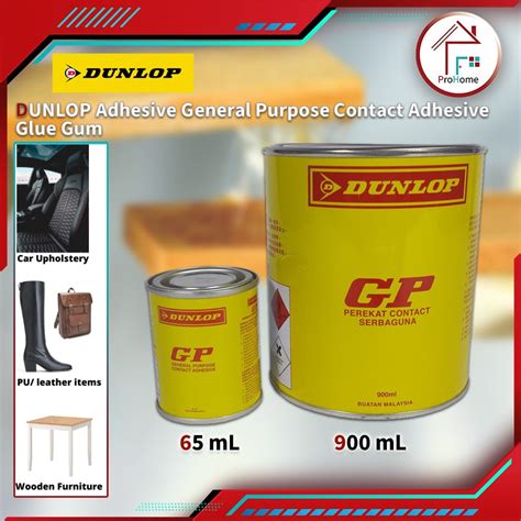 DUNLOP GP 65mL 900mL General Purpose Contact Adhesive Gum Pelekat