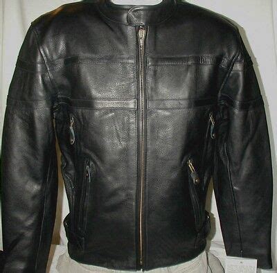 Mens NEW Premium Naked Leather Motorcycle Jacket S M X Vented CLOSEOUT SALE EBay