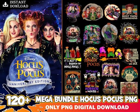 120 Hocus Pocus Png Halloween Horror Movies Characters Bund Inspire