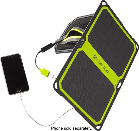 Goal Zero Nomad Plus Solar Panel Black With Green Accent Best Buy