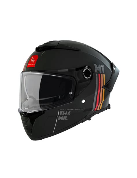 Casco Mt Thunder Sv Mil A Negro Mate Cascos De Moto