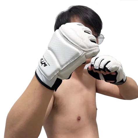 Sinobudo Wtf Long Tape Taekwondo Gloves Training Boxing Gloves Foot