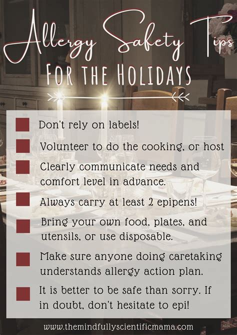 Allergy Safety Tips for the Holidays | Allergies, Food allergies, Food