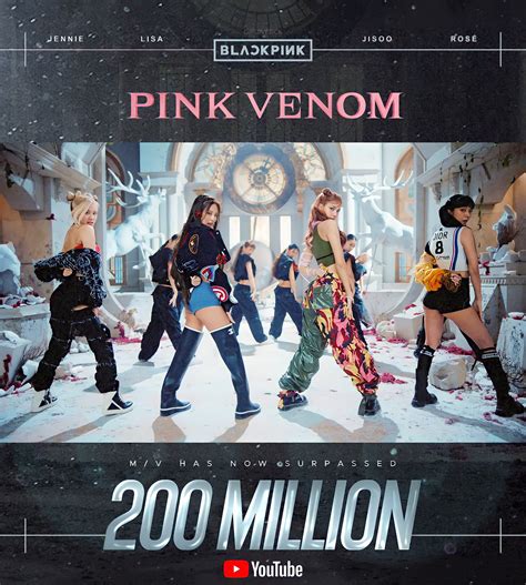 On Twitter BLACKPINK Pink Venom M V Has Now Surpassed 200