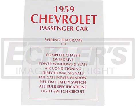 Ecklers 1959 Chevrolet Passenger Car Wiring Diagram