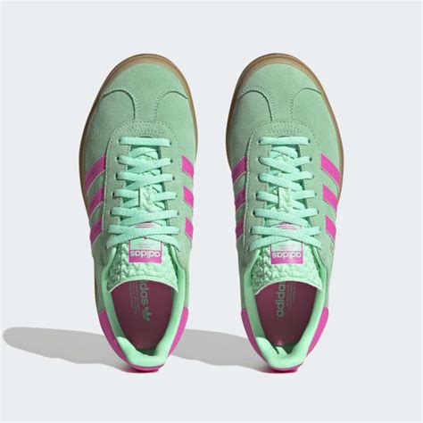 Adidas Gazelle Bold Shoes Green Adidas UK