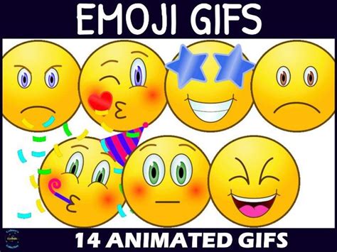 Animated GIF Emoji Clipart Set 1 | Teaching Resources