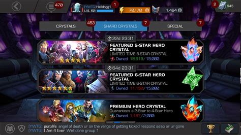 Mcoc First 6 Star Crystal Opening One 5 Star Youtube