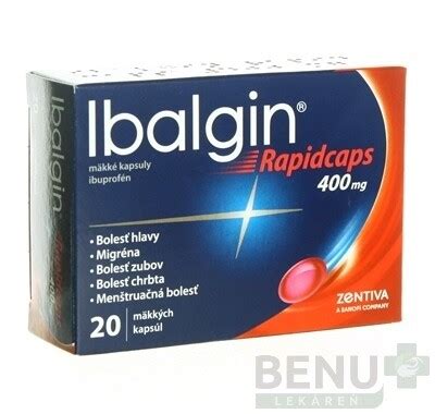 Ibalgin Rapidcaps 400 Mg Cps Mol 20 Skladom BENULEKAREN Sk