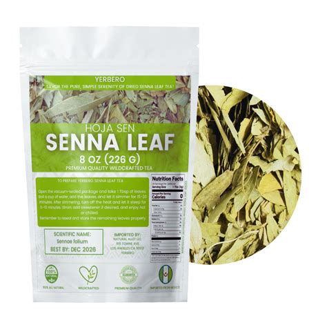 Amazon Yerbero Senna Leaf Loose Herbal Senna Alexandrina