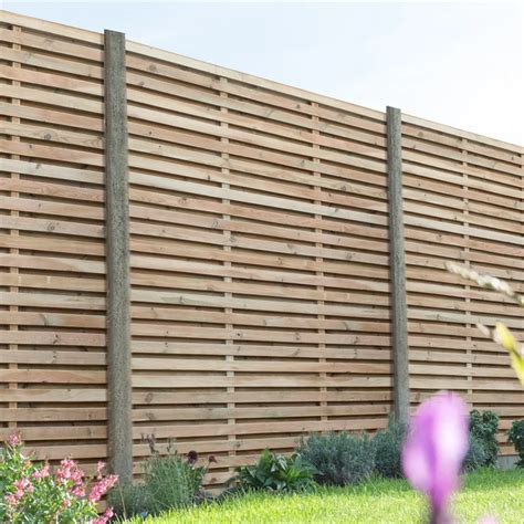 Homebase Uk Fence Panels Slatted Fence Panels Garden Fence Panels